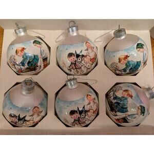 Bradford's Glass Ornaments Children Ornaments made in USA